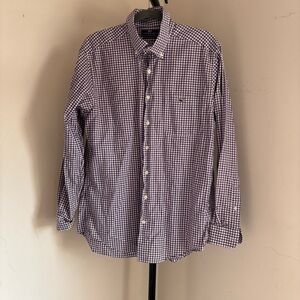 Vineyard Vines Men's Purple Gingham Shirt